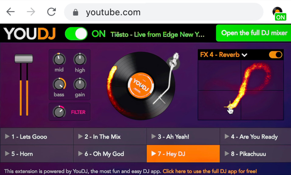 Install YouDJ on your website